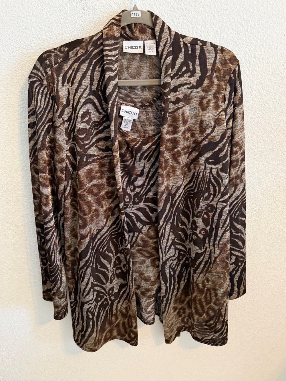 Chico's Girls Metallic Brown Knit Bottoms